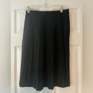 Saks Fifth Avenue Black Pleated Skirt